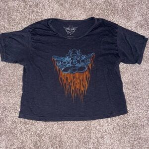 Boys Lie Ask Me If I Care Cropped Shirt Size S